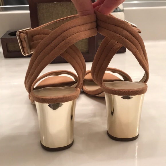Ann Taylor suede sandal heels - Picture 4 of 5